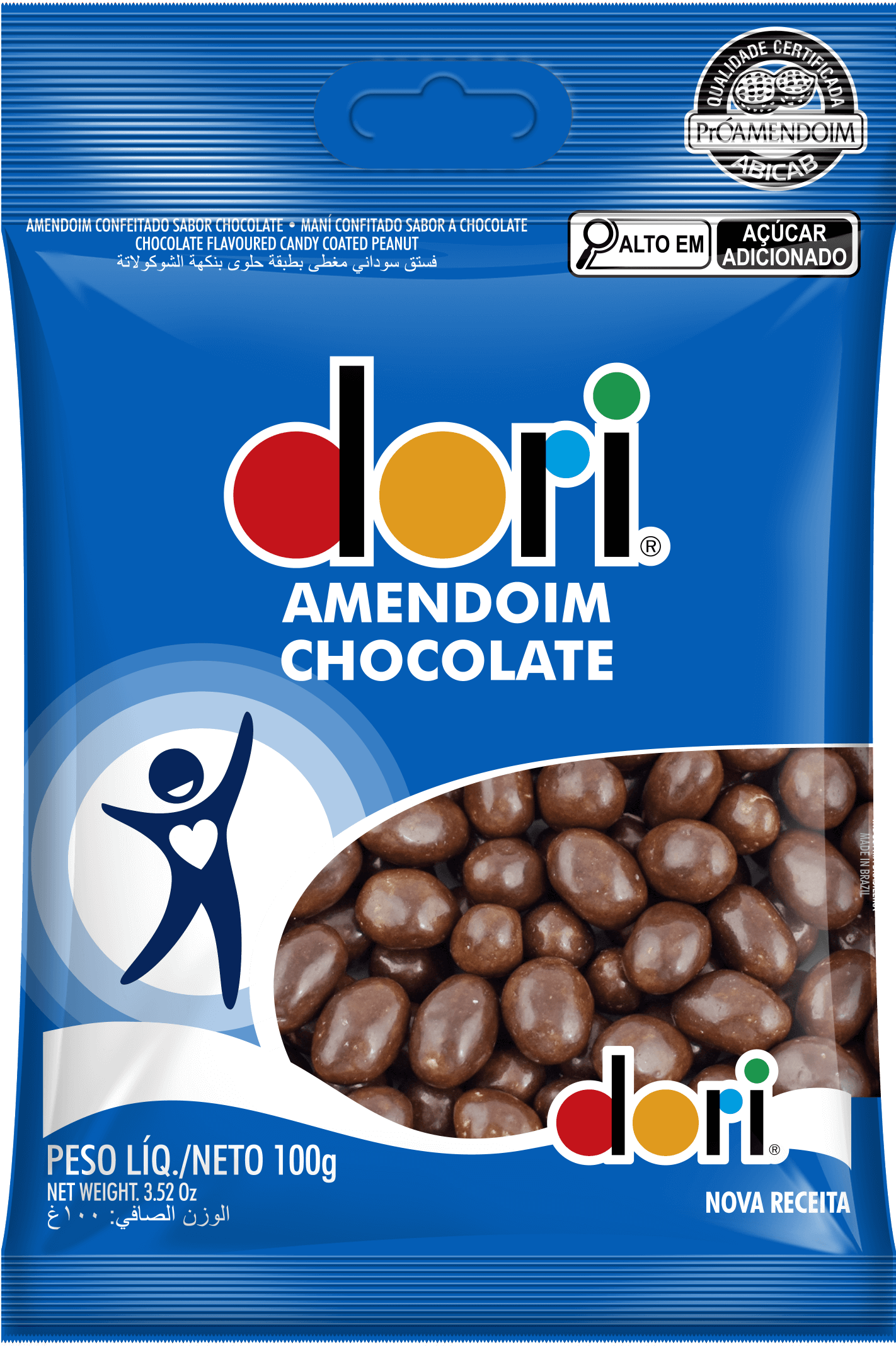 Amendoim com Chocolate / Chocolate-Coated Peanuts - Dori (100g)