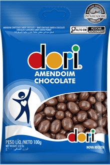 Amendoim com Chocolate / Chocolate-Coated Peanuts - Dori (100g)