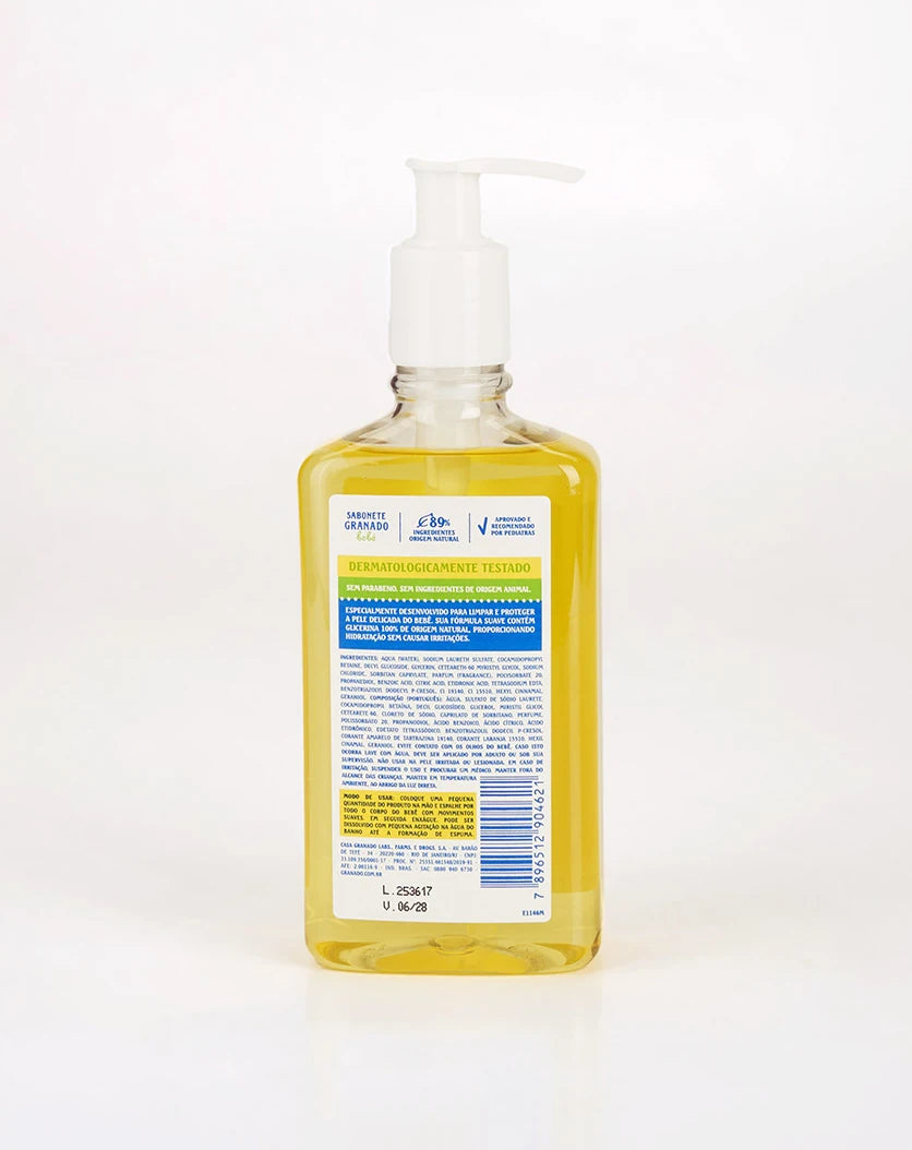 Sabonete Líquido de Glicerina Bebê Tradicional / Baby Glycerin Liquid Soap - Granado (250ml)