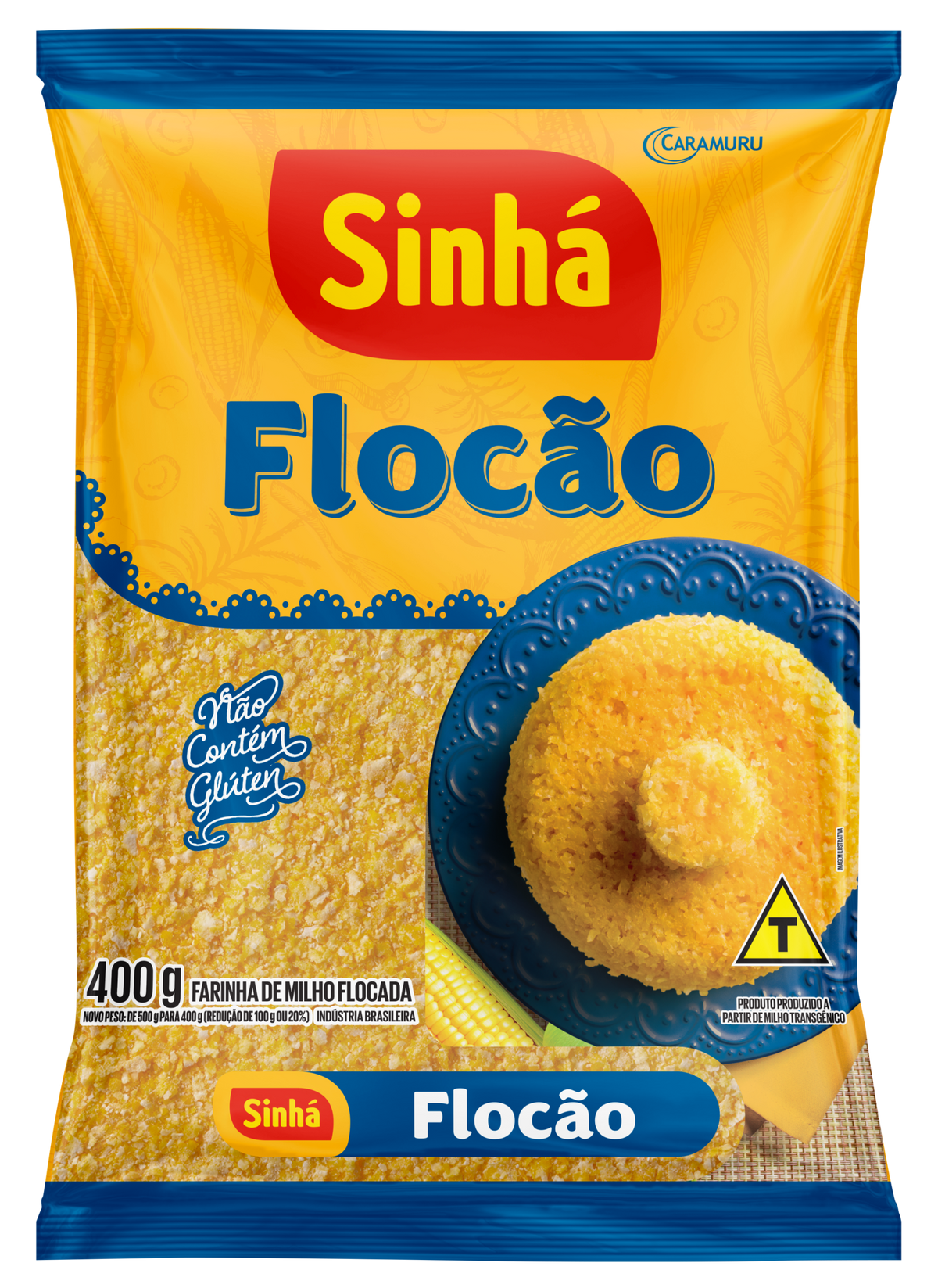Flocão de Milho / Flaked Corn Flour - Sinhá (400g)
