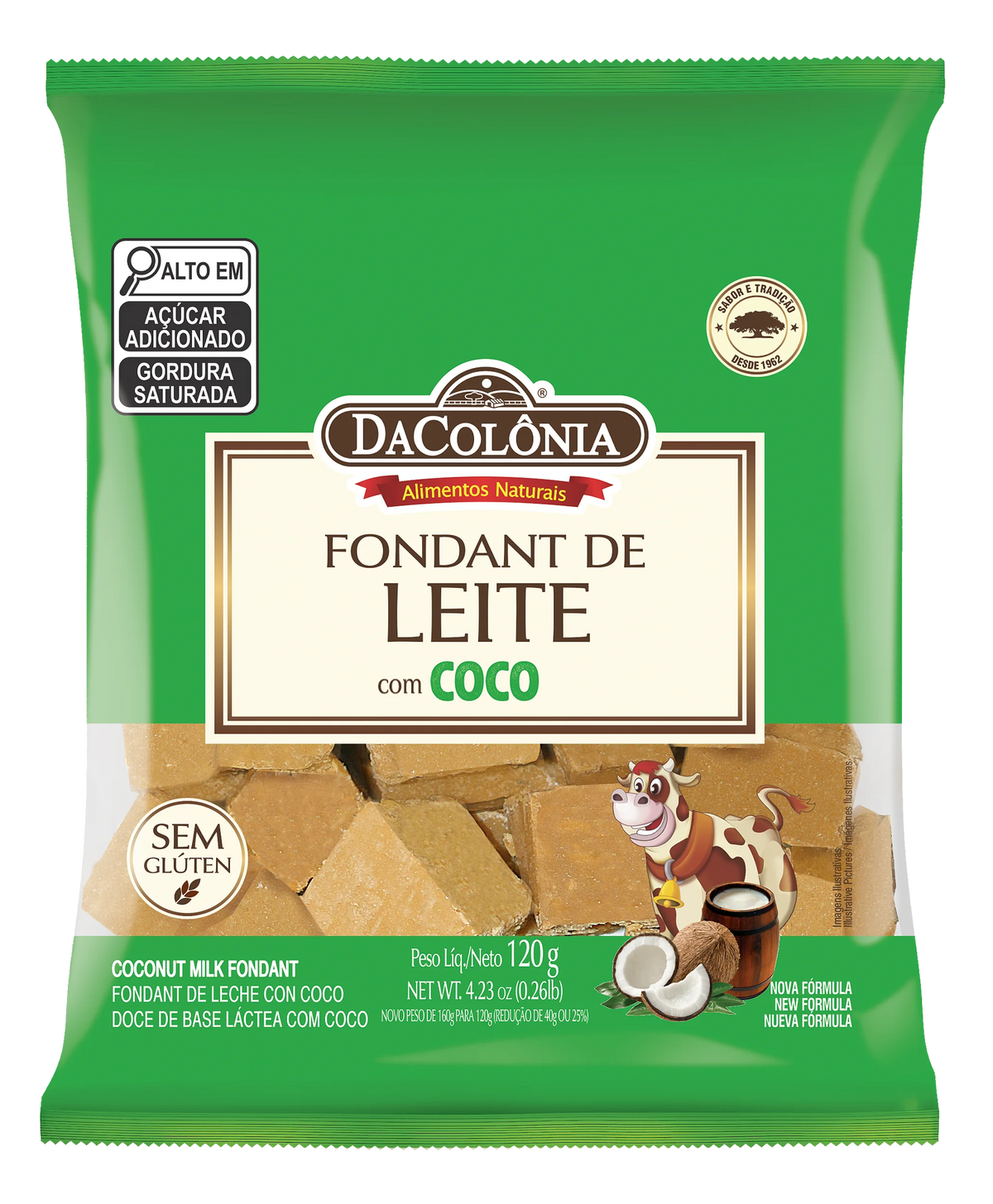 Fondant de Leite com Coco / Milk & Coconut Fondant - Da Colônia (120g)