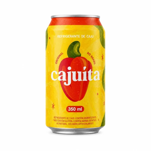 Cajuita Refrigerante de Caju / Brazilian Cashew Fruit Soda - Bluebev (350ml)