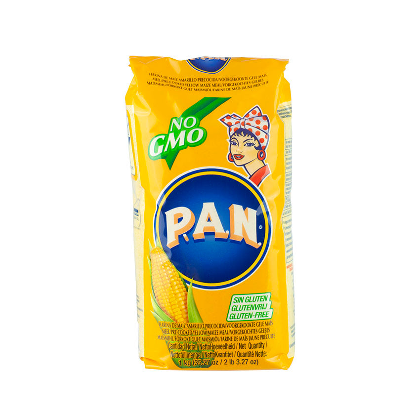 Farinha de Milho Pré-cozida / Yellow Fine Corn Flour - Pan (1kg)