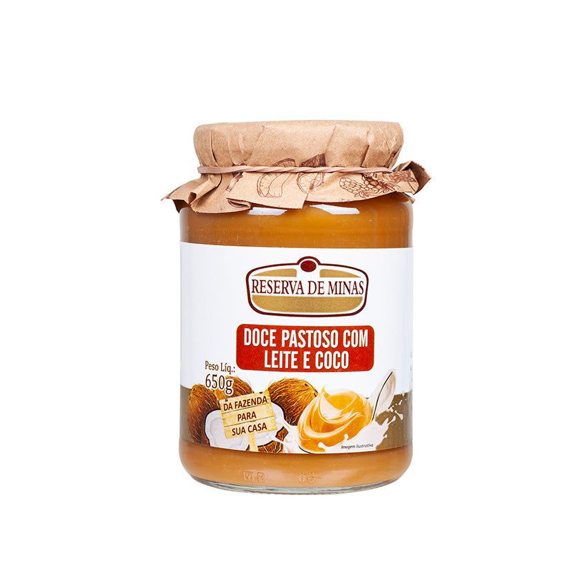 Doce de Leite com Coco / Milk Caramel Cream With Coconut - Reserva de Minas (650g)