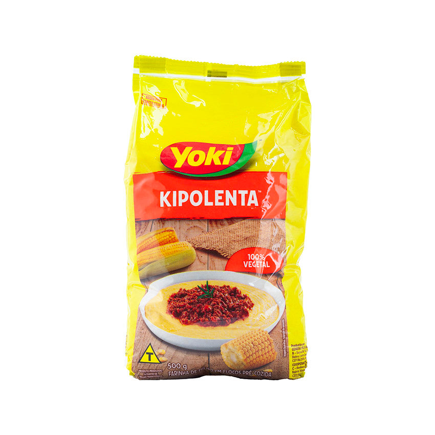 Kipolenta Farinha de Milho em Flocos Pré-Cozida / Precooked Maize Flour for Polenta - Yoki (500g)