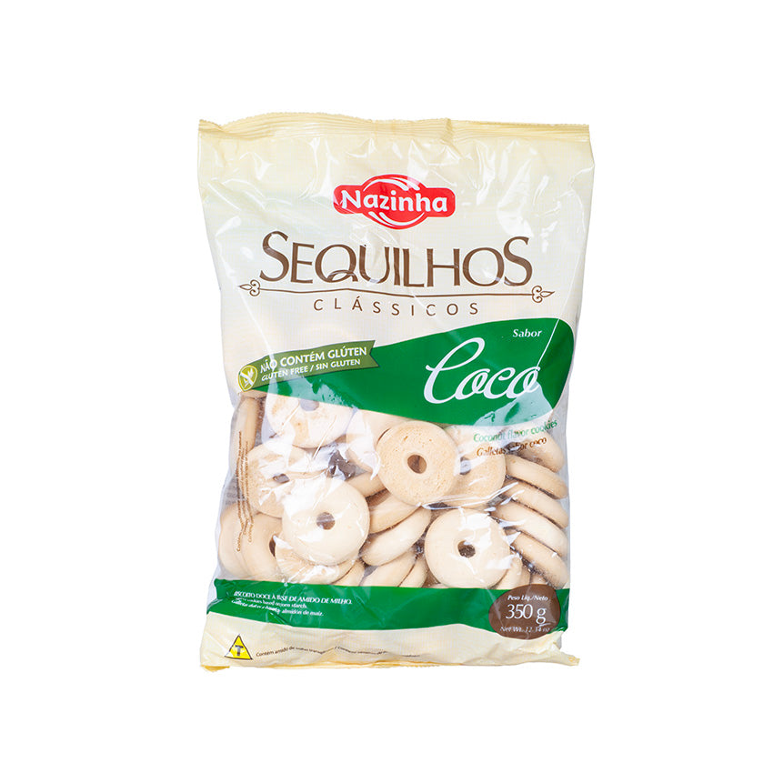 Sequilho de Coco / Coconut-Flavored Cookies - Nazinha (350g)