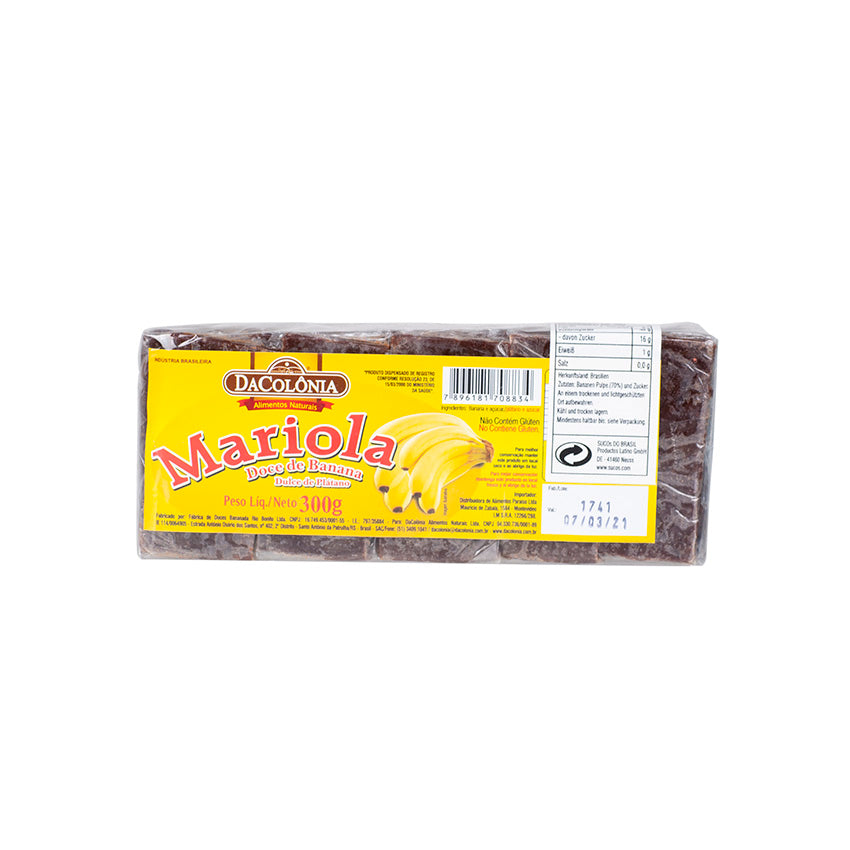 Mariola Doce de Banana / Banana Candy - DaColônia (300g)