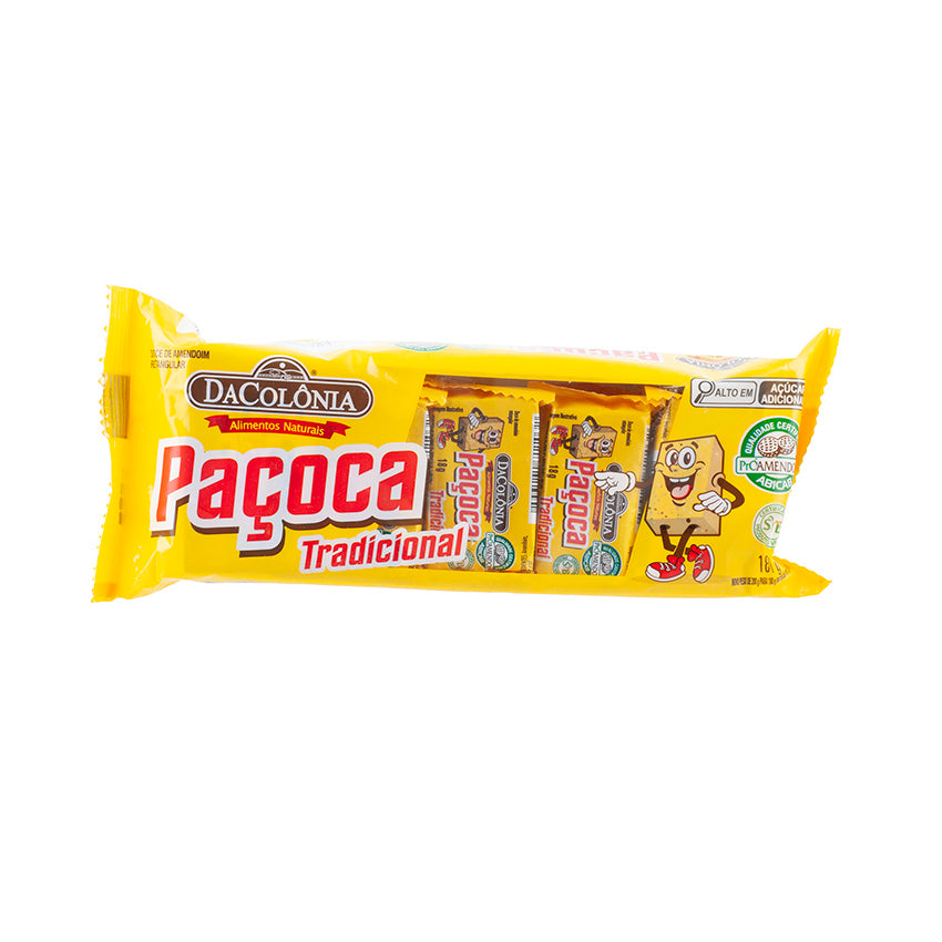 Paçoquita Retangular / Peanut Candy Bars - DaColônia (180g)