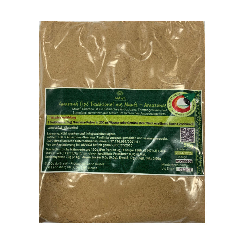 Guaraná em Pó / Guarana Powder - Mawe (50g)